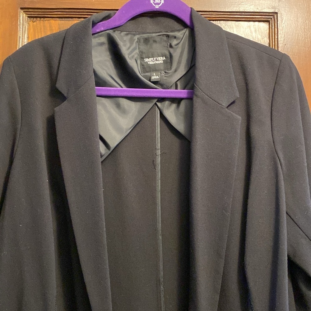 Simply Vera Vera Wang Black Blazer - Picture 2 of 14